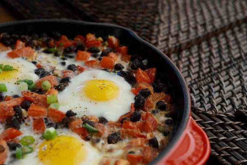 Black Bean Egg Bake