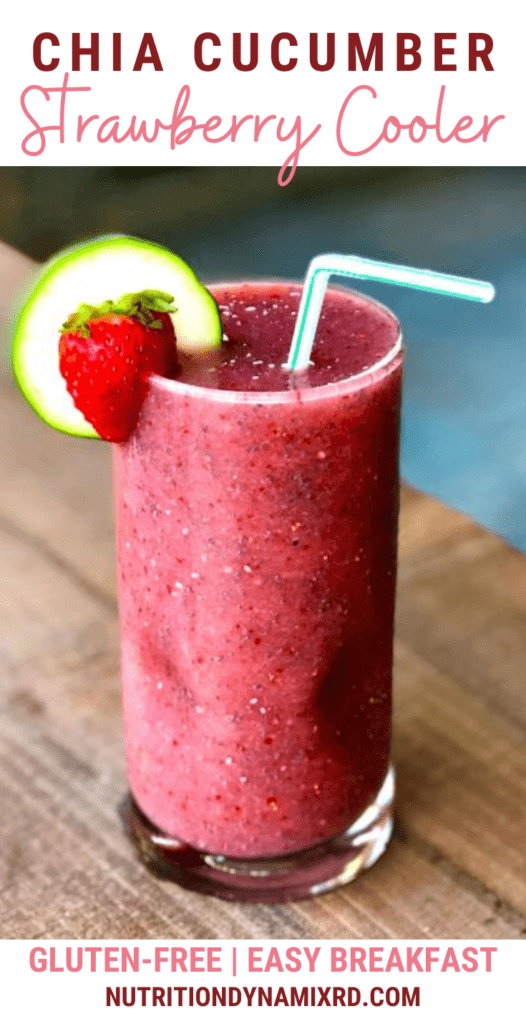 Chia Cucumber Strawberry Cooler