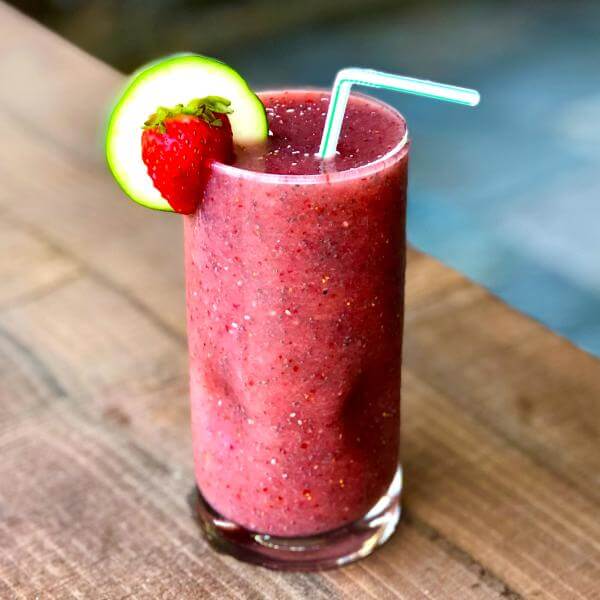 Chia Cucumber Strawberry Cooler