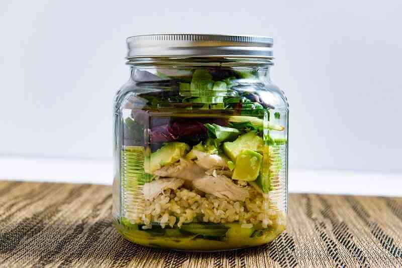 Mediterranean Chicken Salad Jars