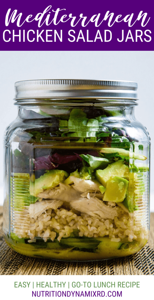 Mediterranean Chicken Salad Jars