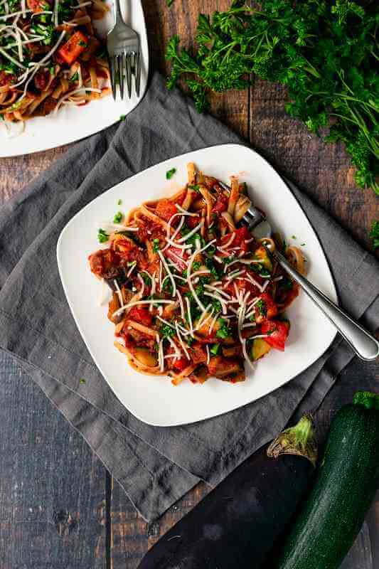 Mediterranean Pasta (Vegetarian, Low FODMAP, Gluten Free)