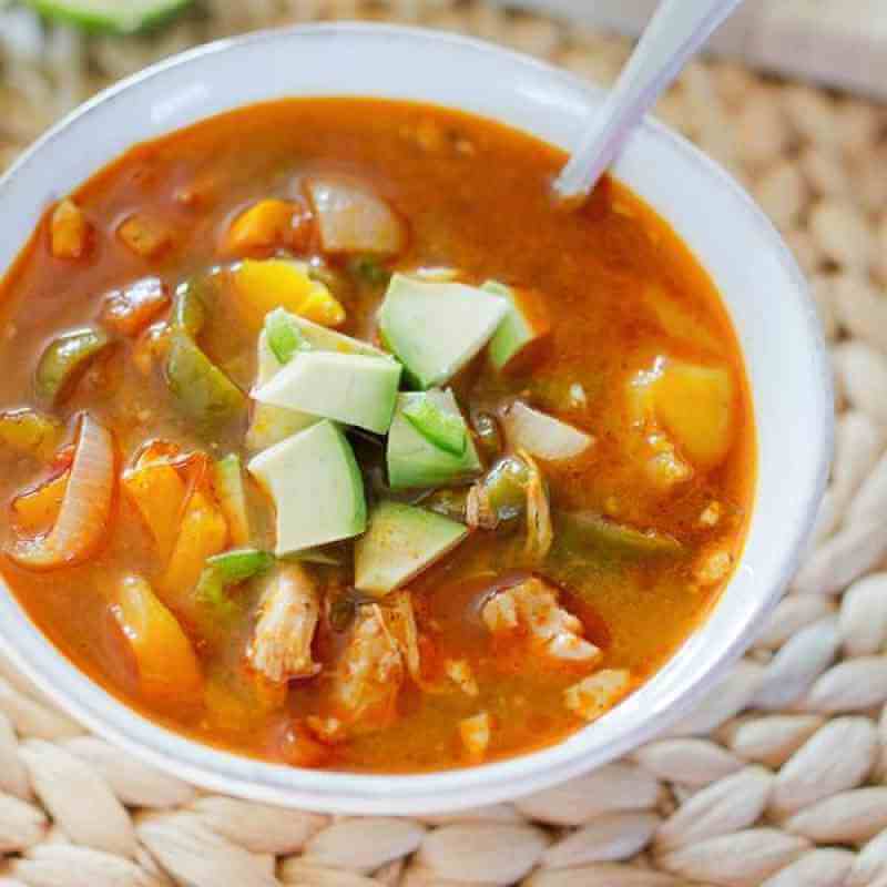 Slow Cooker Fajita Soup