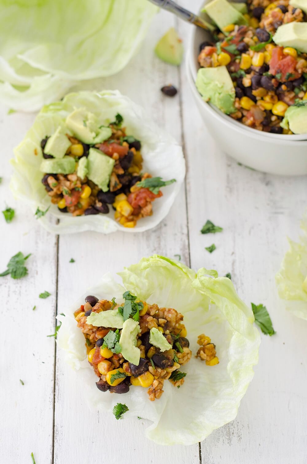 Tempeh Taco Lettuce Wraps