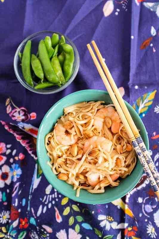 Thai Shrimp Peanut Noodles