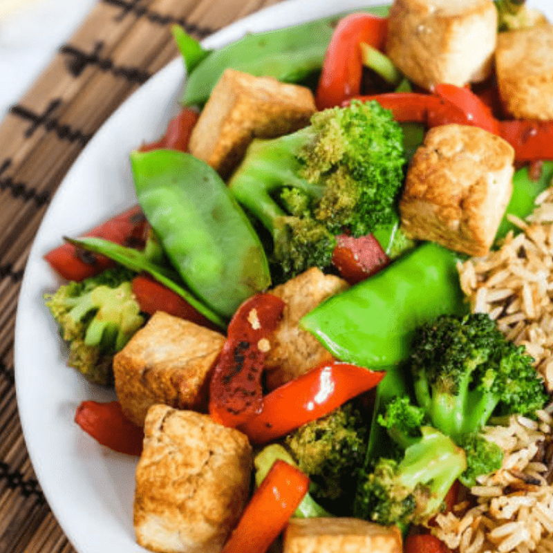 Tofu Stir Fry with Brown Rice